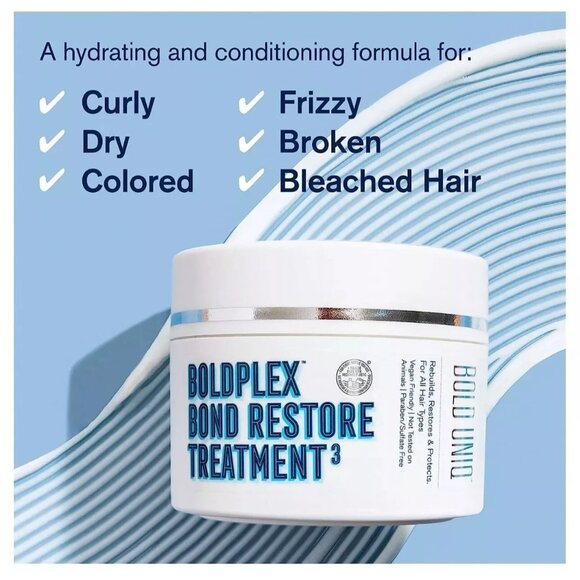 NEW Bold Uniq Boldplex Bond Restore Treatment3 Deep Conditioner Mask 200mL - Picture 2 of 7